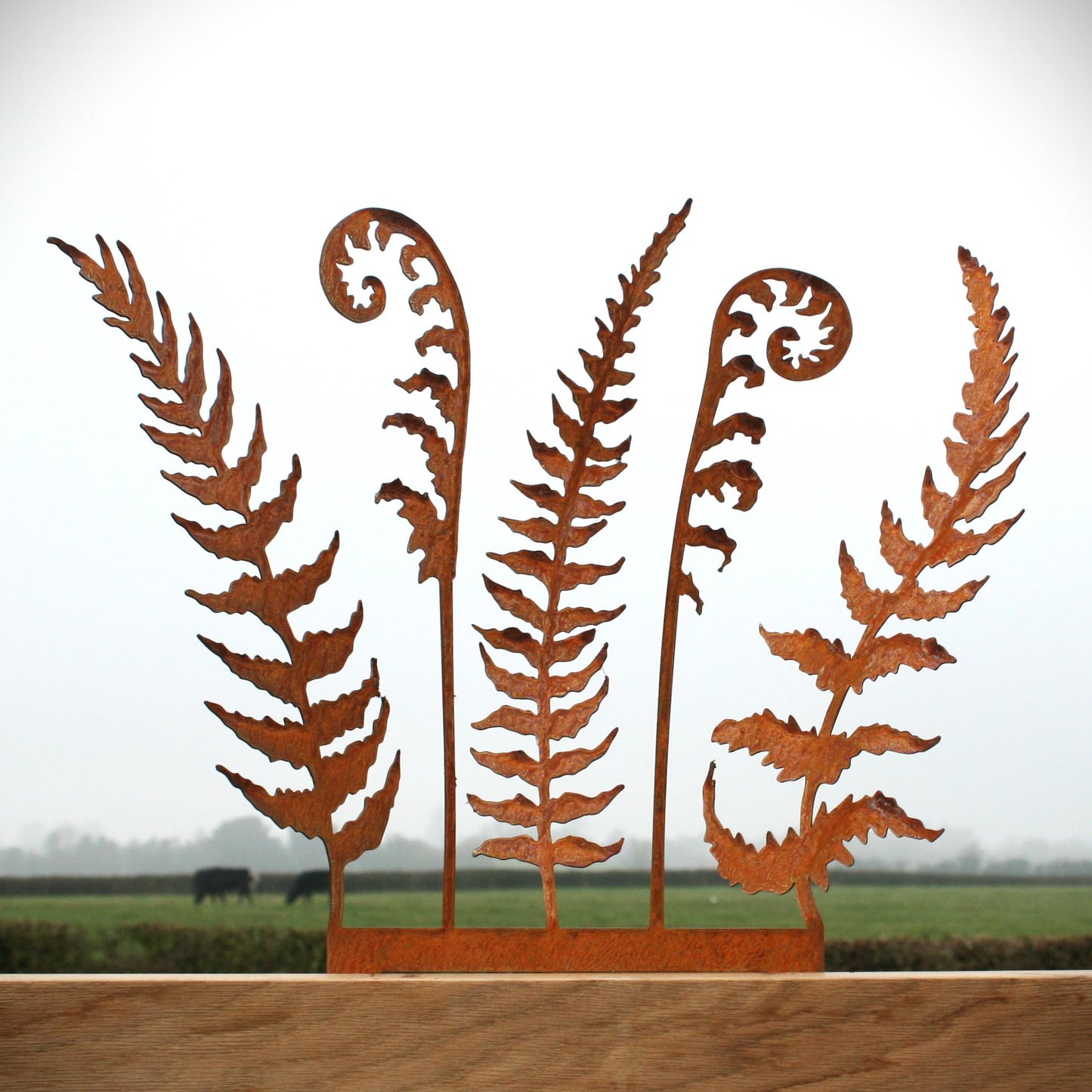 Metal Wild Ferns Garden Stake