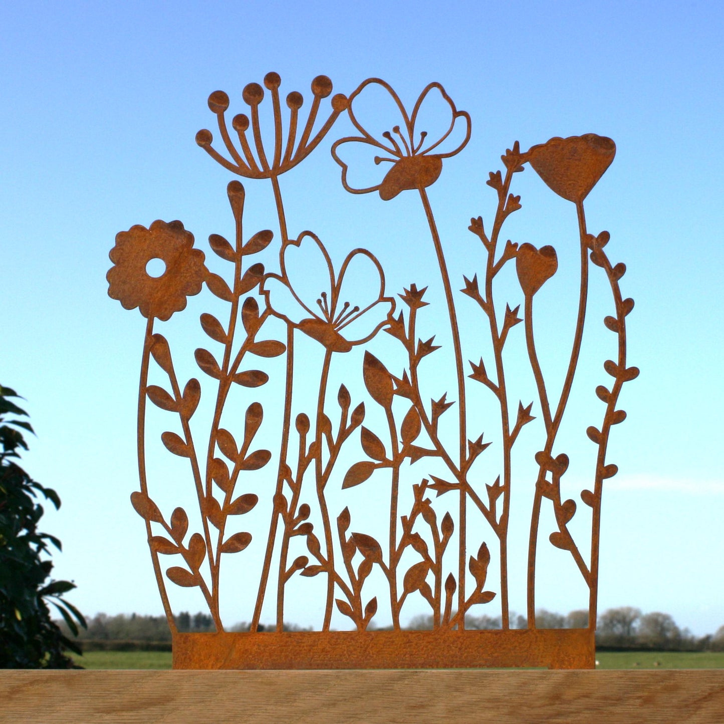 Metal Wildflowers Garden Stake