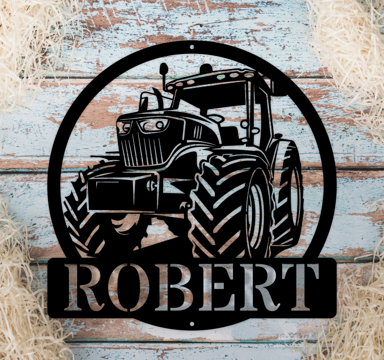 Personalised Tractor Name Monogram