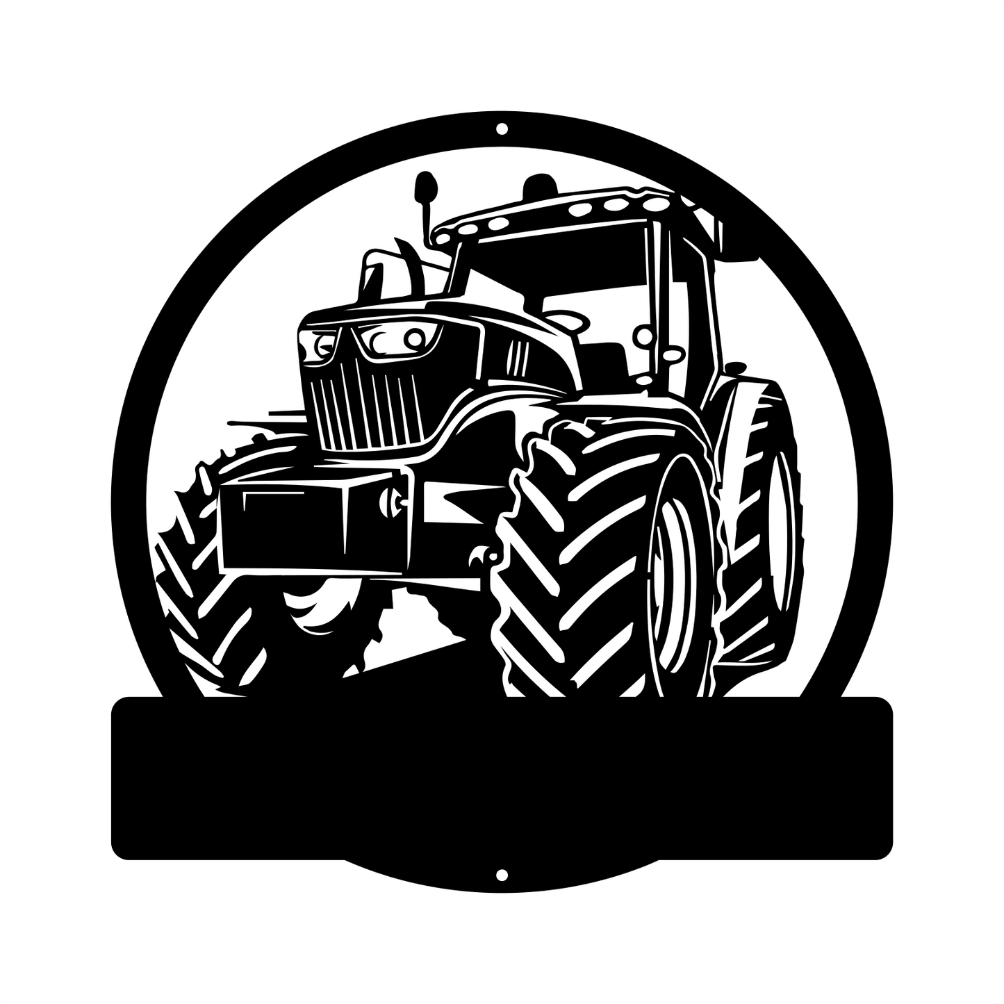 Personalised Tractor Name Monogram