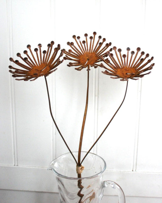 Rustic Metal Cow Parsley Stems