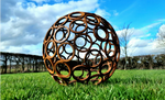 Metal Garden Ball Globe Sculpture