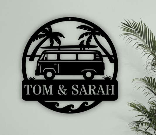 Personalised Camper Van Monogram