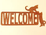 Rusted Metal Welcome Sign