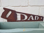 Rusted Metal Dad Handsaw