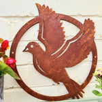 Rusted Metal Dove