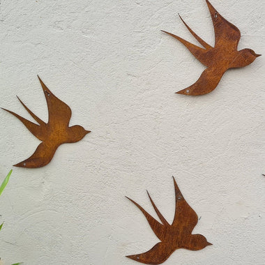Rusted Metal Swallows
