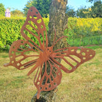 Rusted Metal Butterfly 3D Large