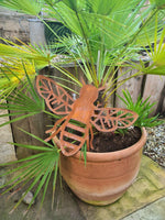 Rusted Metal Bee 3D Large