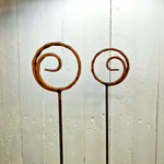 Rustic Plant Supports Wrought Iron Rings